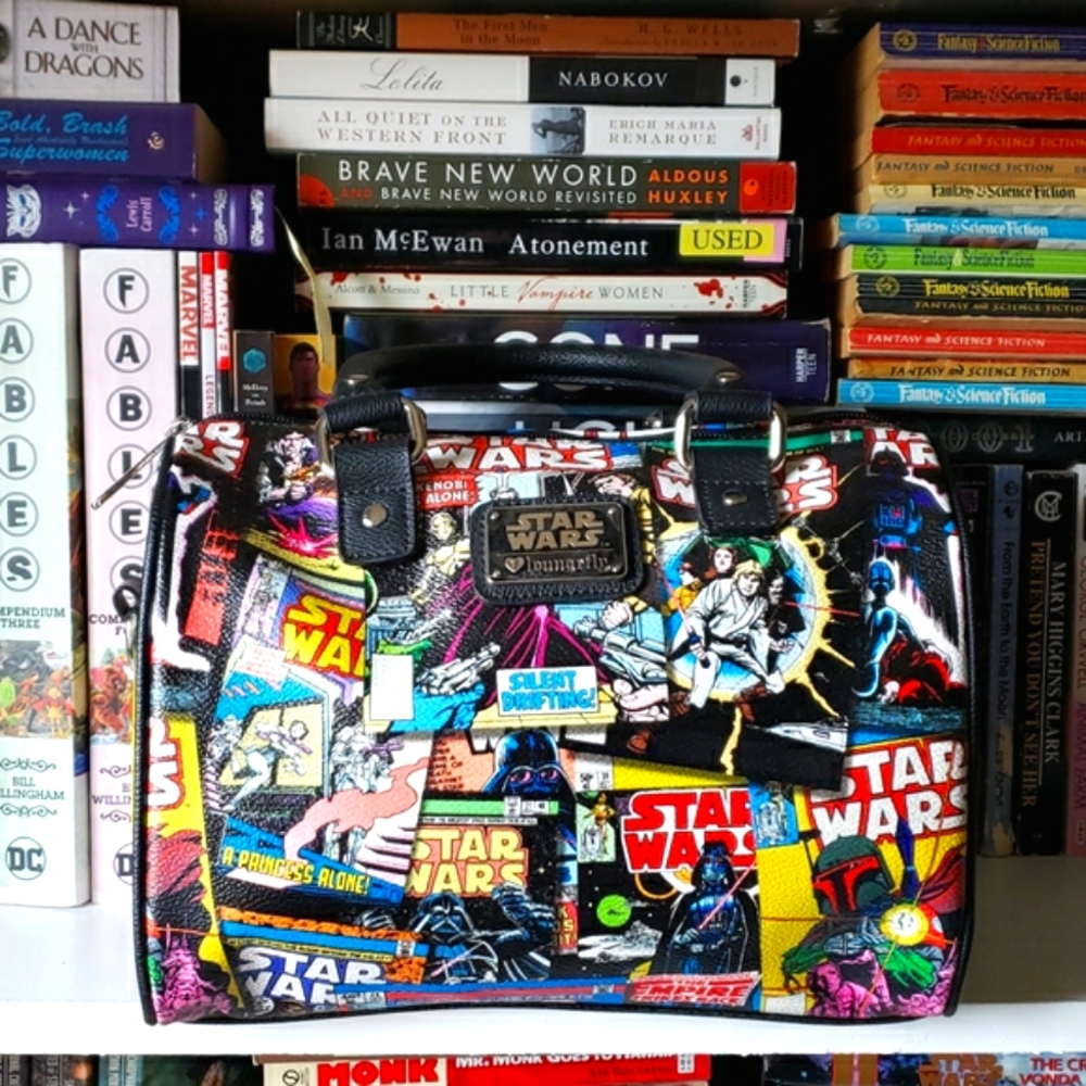 Star Wars LOUNGEFLY Barrel Crossbody Bag